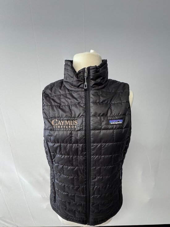 Patagonia Jackets & Blazers - Patagonia Womans Nano Puff Vest in Black with Caymus Vineyards Logo